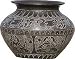 Gift Metal Craft Unique Handmade Indian Pot Artifacts and Collectibles 4 inches Dia: 15 inches