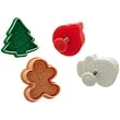 Ateco 4 Piece Christmas Cutter Set