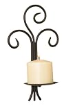 Luca Bella HomeA Forged Scroll Wrought Iron Wall Sconce