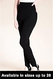 Plus Flat Front Zip Pull On Ski Treggings