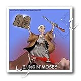 Heston Guns N Moses - 8x8 Iron On Heat Transfer For White Materi...