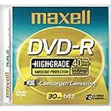 Maxell - Maxell DVD-R Highgrade Hardcoat Protection Camcorder/camescope 30 Min. 1.4GB