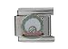 SilverBin Enamel Paint Sparkle Pearl in Open Clam Stainless Steel Italian Charm Link