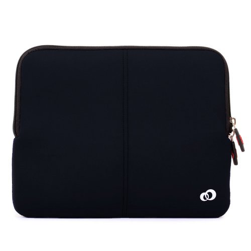 Lenovo ThinkPad X301 2776 13.3 Inch Laptop Neoprene Sleeve Case with Dual Hidden Pocket Color Black + EnvyDeal Velcro Cable Tie