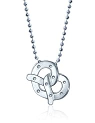 Alex Woo Little Pretzel in Sterling Silver Pendant Necklace, 16"