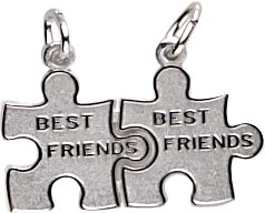 Best Friend/Puzzle Piece Charm by Rembrandt Charms