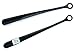 Lot of 2 Extra Long Shoe Horns Black Plastic 18.5 by KS