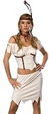 Sexy Adult Womens Halloween Costume Pocahontas Indian Girl Skirt Set Off the Shoulder Fringe Outfit