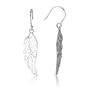 Sterling Silver Angel Wing Drop Earrings