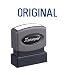 Xstamper Ecostamp "Original" Title Stamp, 2 x 0.5 Inches, Blue (4406)