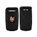 Crystal Hard Rubberized Black Cover Case for PCD Escapade WP8990 Verizon + Black Swivel Belt Clip [WCP247]