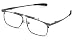 Calabria FAST-FOLD Lightweight & Durable Metal Folding Reading Glasses w/ Case in Pewter +1.25