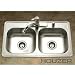 Houzer 3319-6BS Glowtone Series, Stainless Steel Manufactured Housing 50/50 Double Bo...