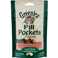 Greenies 011-20955 Cat Pill Pocket Salmon 1.6Oz