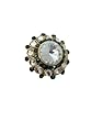 Bollywood Ring Kundan Jodha Akbar Gold Tone Dark Green Adjustable Ring
