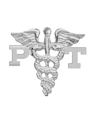 NursingPin - Physical Therapist PT Graduation Lapel Pin in Sterling Silver