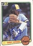 Dwight Bernard, Milwaukee Brewers Autographed Card