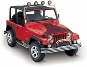 Jeep Wrangler T-Hood Mask 1997-2003 Iridescent Magenta/Gold Carbon Fiber Finish Vinyl