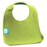 Built NY Comfy Bib- Leaf Green/Lagoon Blue