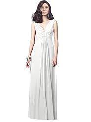 Sexy V-neck Chiffon Lace Evening Dress/Bridesmaid Dress/Prom Dress/Wedding Party Dress 