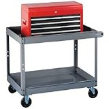 TNNSC1630MGY - 2-Shelf Service Cart, 30x16x32, Medium Gray