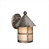 Glasgow - 1 Light Rustic Outdoor Lighting Wall Lamp Fixture - Walnut Bronze - Cognac Glass - B2878