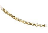 14k Yellow Gold 3.3mm Rolo Chain Necklace, 24