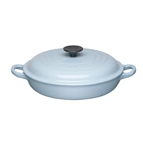 Le Creuset Shallow Casserole, 26cm, Satin Blue