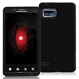 High Gloss Black Flexible TPU Cover Skin Phone Case for Motorola Droid Bion ....