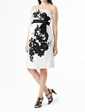 A Pea in the Pod Collection: Strapless Sash Belt Maternity Dress