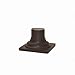 Acclaim 5999BC Pier Mount Adapters Collection Outdoor Pier Mount, Black Coral