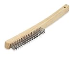 Long Handle Wire Brush - 3 x 19 Bristle Rows