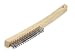 Long Handle Wire Brush - 3 x 19 Bristle Rows