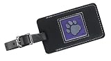 PurplePawprint Leather Luggage Tag