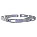 1.58 CT. Men’s Diamond Blue Sapphire Bracelet VS Clarity 18K White Gold