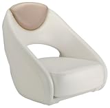 Attwood Avenir Sport Bucket Seat without Bolster Beige / White