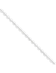.925 Sterling Silver 5.00mm Hollow Beaded Chain