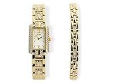 Citizen EG220263D EcoDrive Swarovski Crystal Set Watch and Bracelet Set