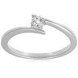 14k Choice of White or Yellow Gold Diamond Promise Ring (1/10 cttw, H-I Color, I1-I2 Clarity)