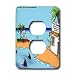 Londons Times Funny Society Cartoons - Danger Island - Light Switch Covers - 2 plug outlet cover