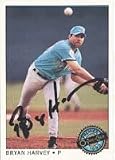 Bryan Harvey, Florida Marlins Autographed Card