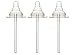 Coddlelife Stage 2 Peristaltic Silicone Nipple, 3-Pack Featuring Latest Venting Technology
