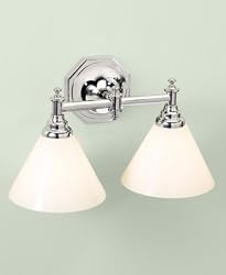 Martha Stewart Conservatory Collection 2-Light Vanity Strip Polished Nickel ONE SIZE