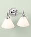 Martha Stewart Conservatory Collection 2-Light Vanity Strip Polished Nickel ONE SIZE