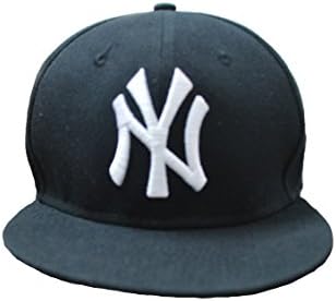 Tx Adjustable Unisex New York Yankees Cap Snapback Sport Flat Brim Hip-hop Hat (Black)