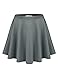 BIADANI Women Basic Flared Versatile Stretch Skater Skirt