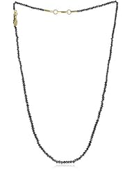 GURHAN "Dark Mist" Single Strand Full Black Diamond Bead Necklace