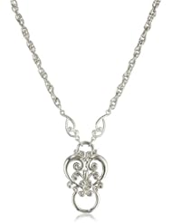 1928 Jewelry Heart Eyeglass Holder Pendant Necklace, 28"