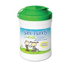 Pdi Nice Sani Hand For Kids Hand Wipes 220 Per Can - Case of 6 - Model p21784