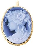 Genuine Agate Cameo Pendant - B0000T2M3E